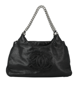 Rodeo Drive Hobo Bag, Leather, Black,12184510(2008/9), 2*